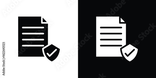 Contract coverage icon set Vector Design for mobile concept and web design.