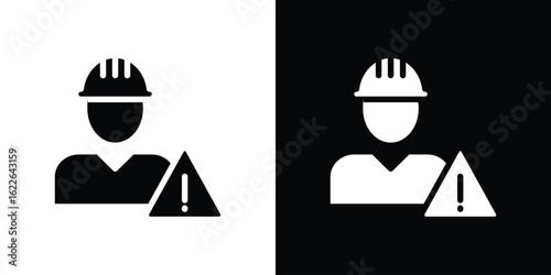 Construction risk icon set Vector Design for mobile concept and web design.