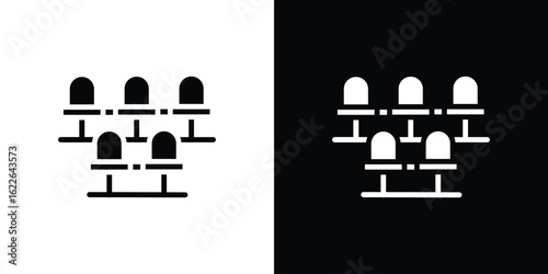 Cinema seat icon set Vector Design for mobile concept and web design.