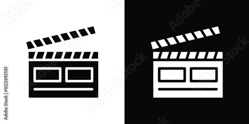 Cinema flapper icon set Vector Design for mobile concept and web design.