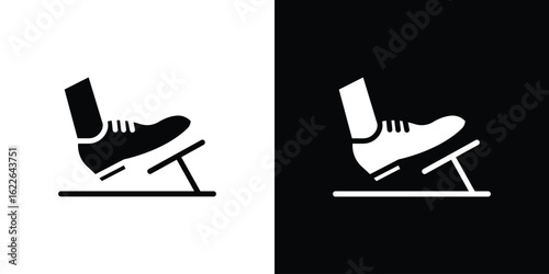 car pedal icon set Vector Design for mobile concept and web design.
