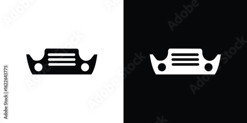 Car bumper icon set Vector Design for mobile concept and web design.