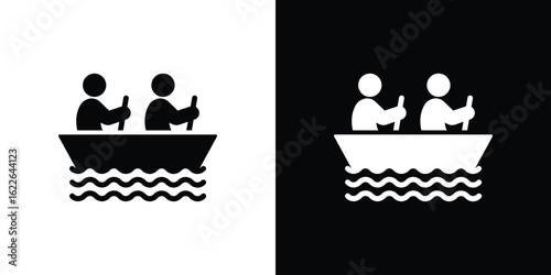 Boat race icon set Vector Design for mobile concept and web design.