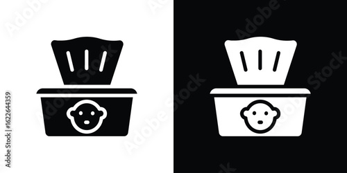 baby wipe icon set Vector Design for mobile concept and web design.