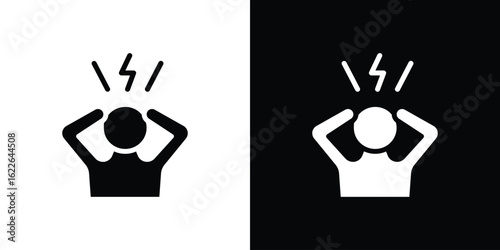 Anxiety icon set Vector Design for mobile concept and web design.