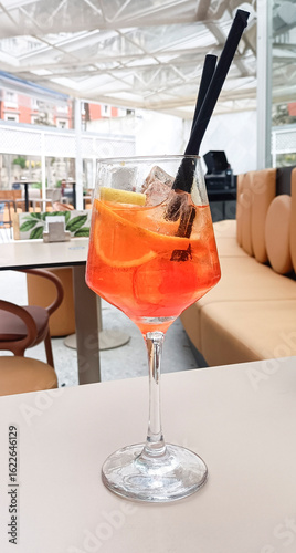 Spritz Cocktail With Orange Slices