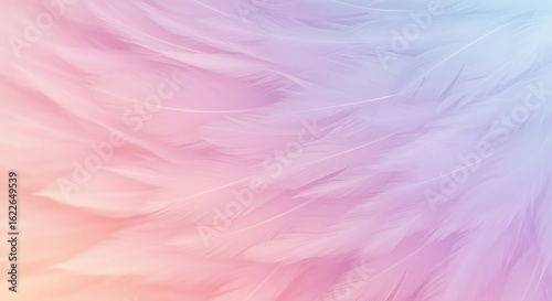Soft flowing feather textures gentle pastel hues edge-to-edge vertical composition phone wallpaper wellness branding dreamy peaceful abstract flow generative ai