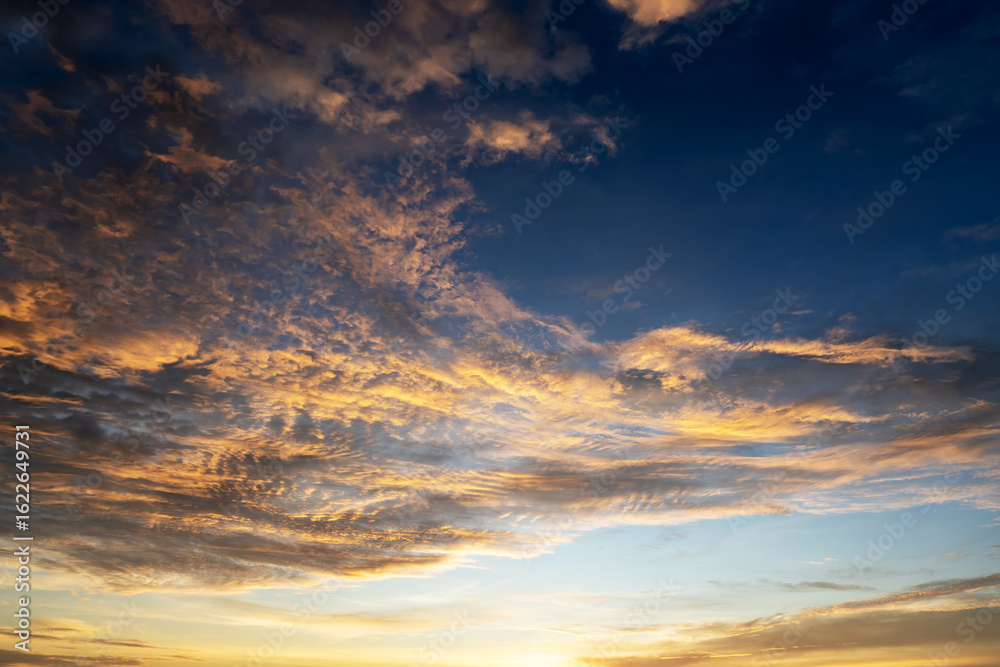 Fototapeta premium Sunset background Kota Kinabalu Sabah Borneo