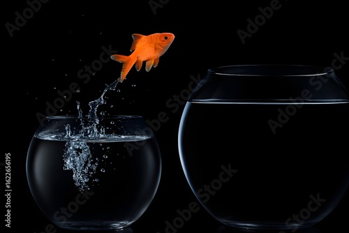 Goldfish Jumping to New Bowl – Risk Taking and Opportunity Concept