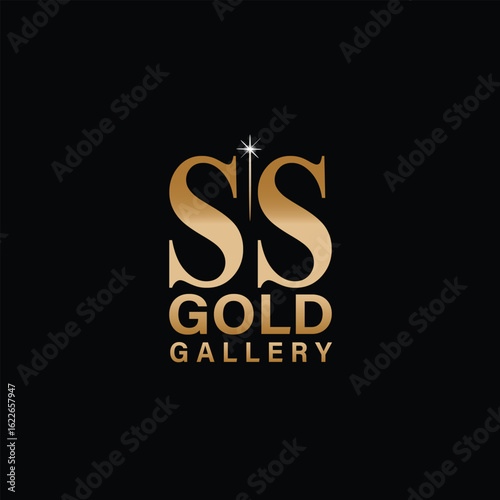 SS Gold Gallery logo with starburst SS logo gold logo