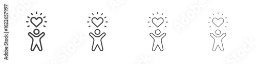 Wellness icon concept Linear Pictogram. Simple element illustration.