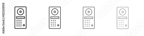 Intercom icon concept Linear Pictogram. Simple element illustration.