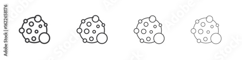 Cancer icon concept Linear Pictogram. Simple element illustration.