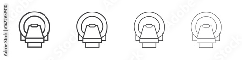 Tomography icon concept Linear Pictogram. Simple element illustration.