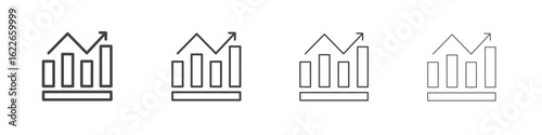 Stagflation icon concept Linear Pictogram. Simple element illustration.