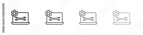 Software Engineering icon concept Linear Pictogram. Simple element illustration.