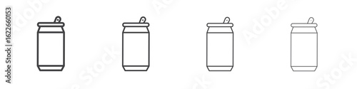 Soda can icon concept Linear Pictogram. Simple element illustration.