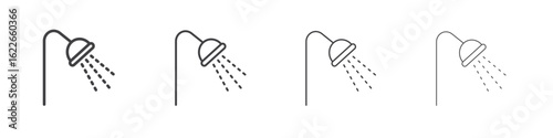 Shower Head icon concept Linear Pictogram. Simple element illustration.