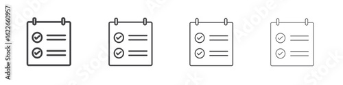 Reservation icon concept Linear Pictogram. Simple element illustration.