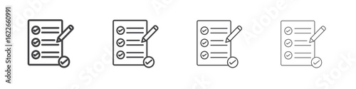 Requirements icon concept Linear Pictogram. Simple element illustration.