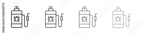 Pesticide icon concept Linear Pictogram. Simple element illustration.
