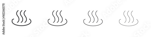 Hot icon concept Linear Pictogram. Simple element illustration.