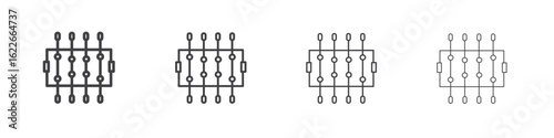 Foosball icon concept Linear Pictogram. Simple element illustration.