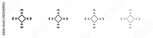 Flexibility icon concept Linear Pictogram. Simple element illustration.