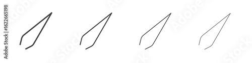 Eyebrow tweezers icon concept Linear Pictogram. Simple element illustration.