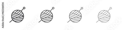 Crochet icon concept Linear Pictogram. Simple element illustration.
