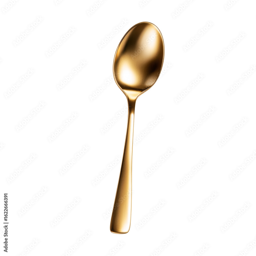 Elegant gold spoon on black background Elegant gold spoon on black background