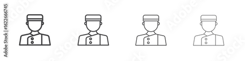 Concierge icon concept Linear Pictogram. Simple element illustration.