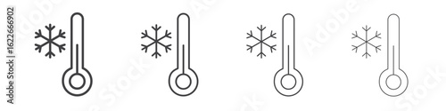 Cold icon concept Linear Pictogram. Simple element illustration.