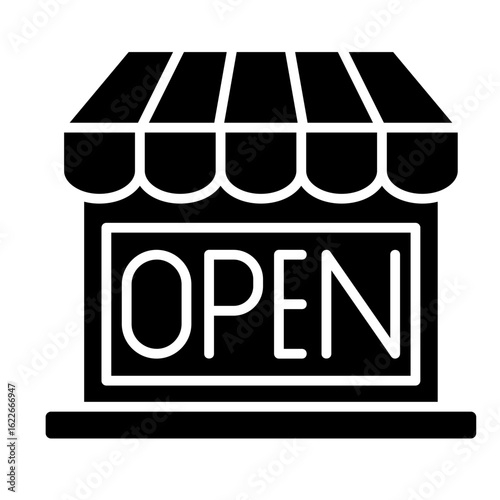 Business Reopening  Icon Element For Design
