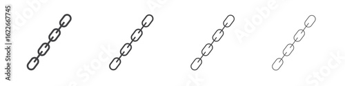 Chain icon concept Linear Pictogram. Simple element illustration.
