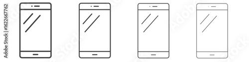 Cell phone icon concept Linear Pictogram. Simple element illustration.