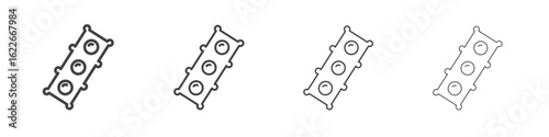 Car gasket icon concept Linear Pictogram. Simple element illustration.