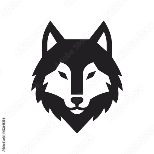 Wolf Face  Logo Vector