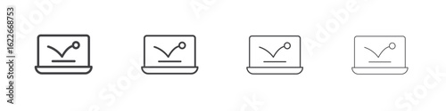 Bounce rate icon concept Linear Pictogram. Simple element illustration.