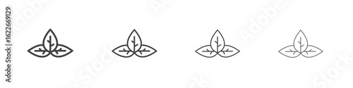 Basil icon concept Linear Pictogram. Simple element illustration.
