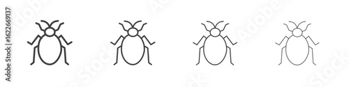 Bedbug icon concept Linear Pictogram. Simple element illustration.
