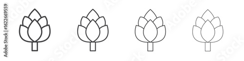 Artichoke icon concept Linear Pictogram. Simple element illustration.