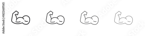 Arm icon concept Linear Pictogram. Simple element illustration.
