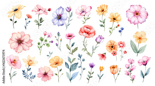 Seamless spring flowers background featuring a pink rose and tulip floral pattern with butterflies and green leaf illustrations for a beautiful nature wallpaper design