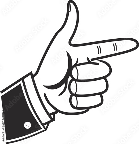 Hand showing thumbs up gesture vector illustration symbol of approval success and positivity