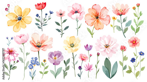 seamless pattern with tulips