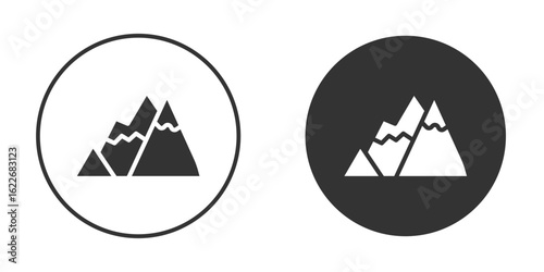Mountain icon clipart vector designs for graphic projects