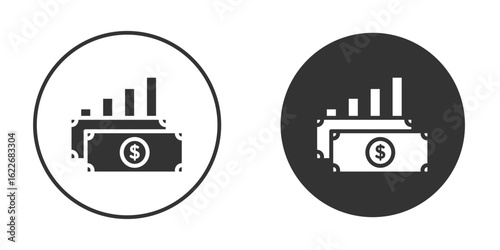 capital gain icon clipart vector designs for graphic projects