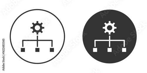 Workflow icon clipart vector designs for graphic projects