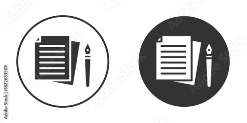 Wills and trusts icon clipart vector designs for graphic projects
